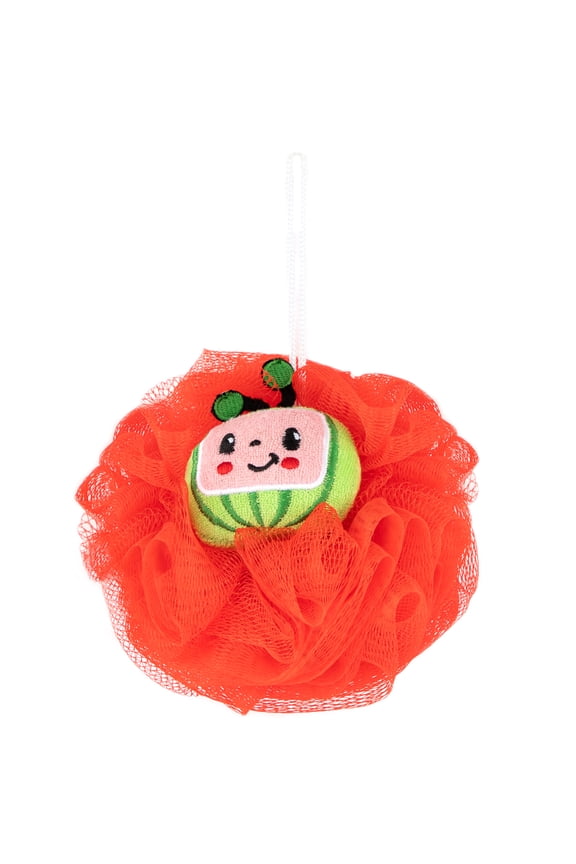 Kids Bath Character Loofah Red Microfiber Moonbug Sponge