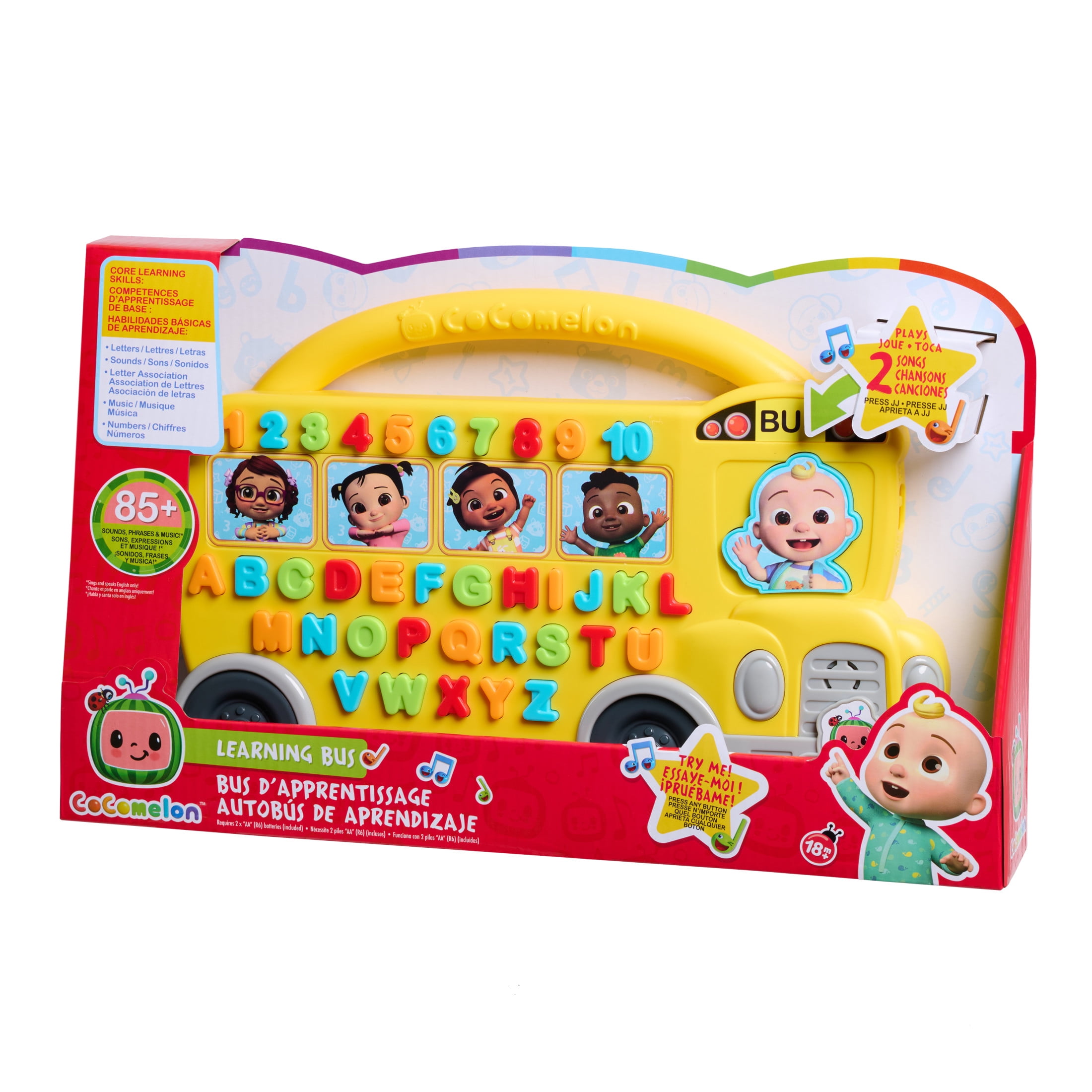 Cocomelon Learning Bus, over 85 Learning Phrases, Counting, Alphabet ...