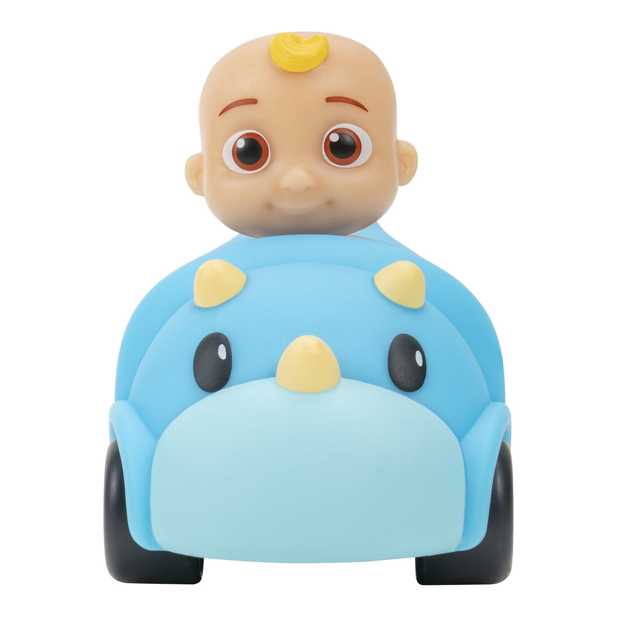 CoComelon JJ Dino Mini Vehicle - Features JJ in a Blue Dino Freewheeling Car - Mini Toy Vehicles