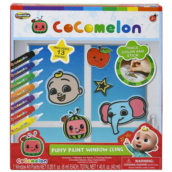 Cocomelon Puffy Paint Window Clings