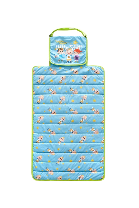 Cocomelon Super Soft Travel Nap Mat for Kids, Blue