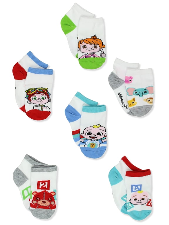 Toddler 6 Pack Quarter Socks JH001EQSYT