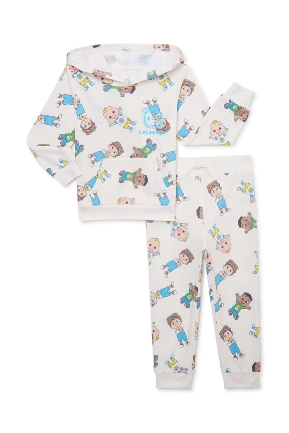 Toddler Boy Fleece Hoodie and Joggers, 2-Piece Outfit Set, Sizes 12M-5T