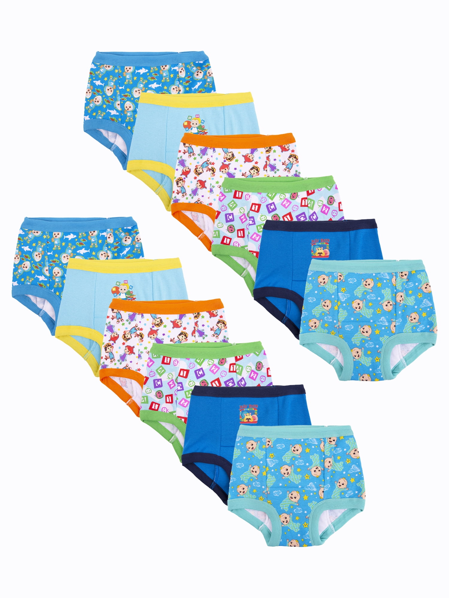 Cocomelon Toddler Boys Training Pants, 12-Pack, Sizes 2T-4T