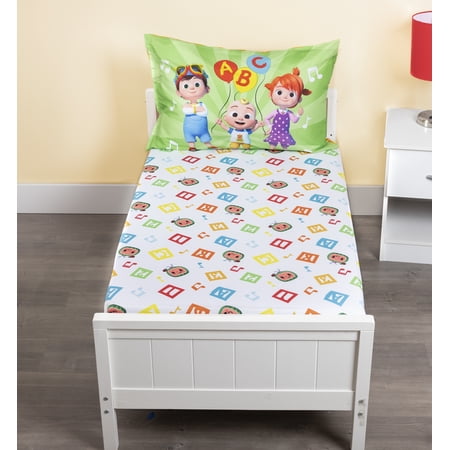 Cocomelon Toddler Fitted Sheet and Pillow Case Set