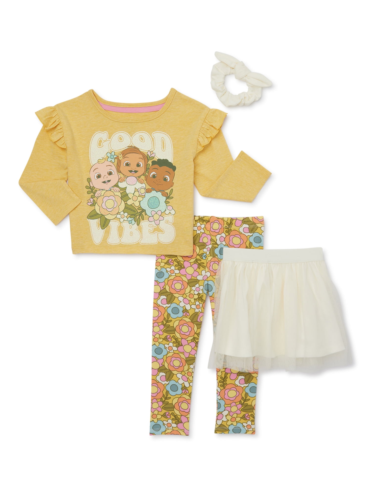 Cocomelon Toddler Girl Role Play Set, 4-Piece, Sizes 12M-5T