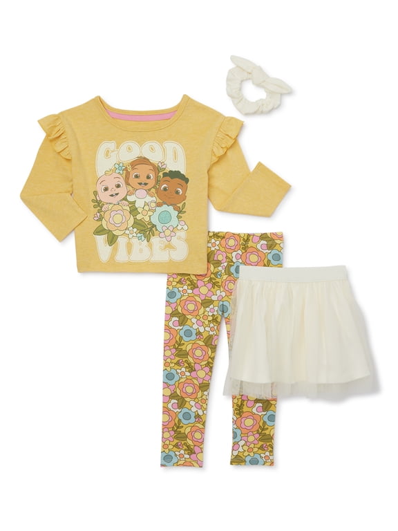 Cocomelon Toddler Girl Role Play Set, 4-Piece, Sizes 12M-5T