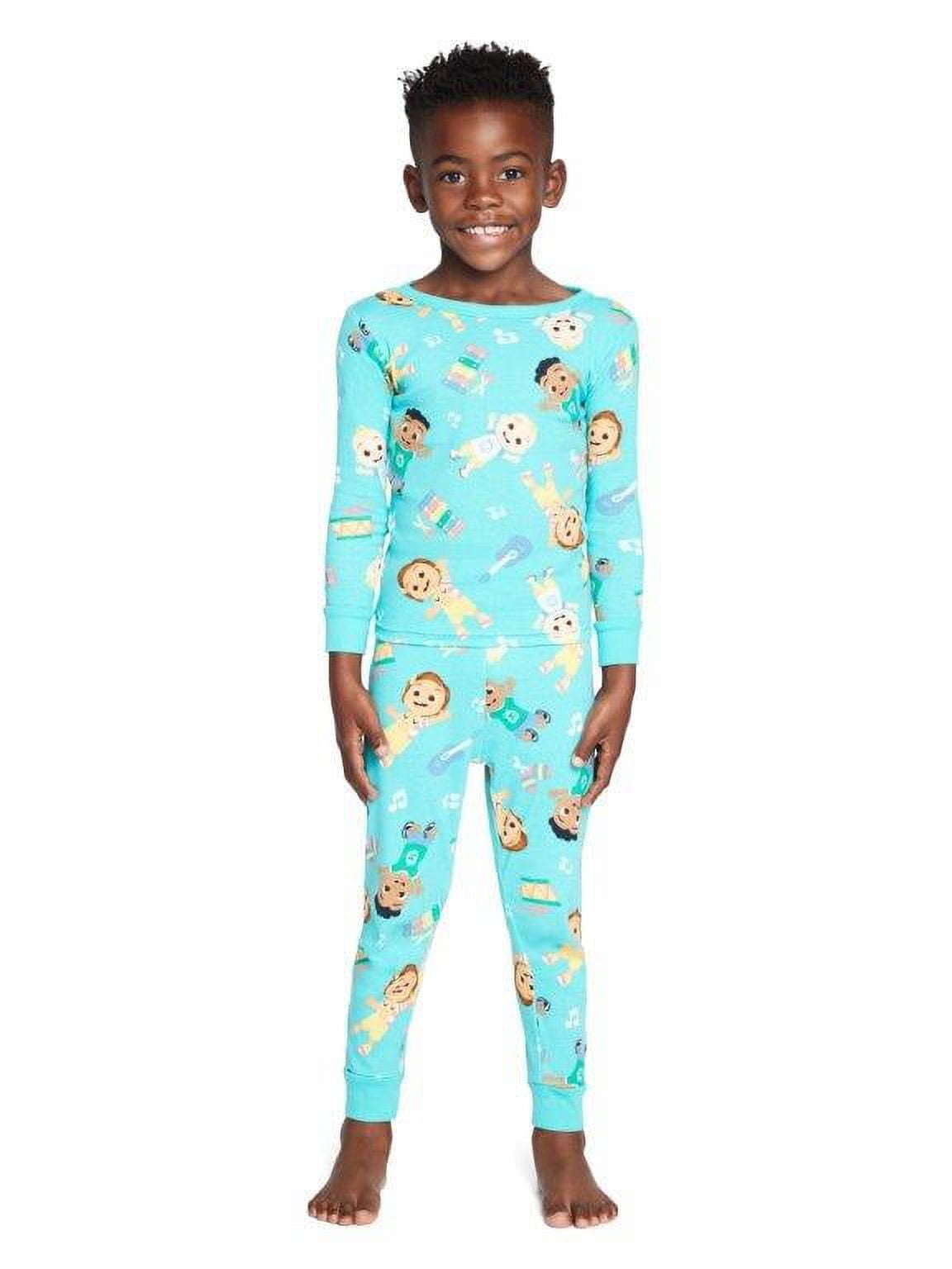 Toddler Unisex Long Sleeve Top and Pants, 2Piece Pajama Set