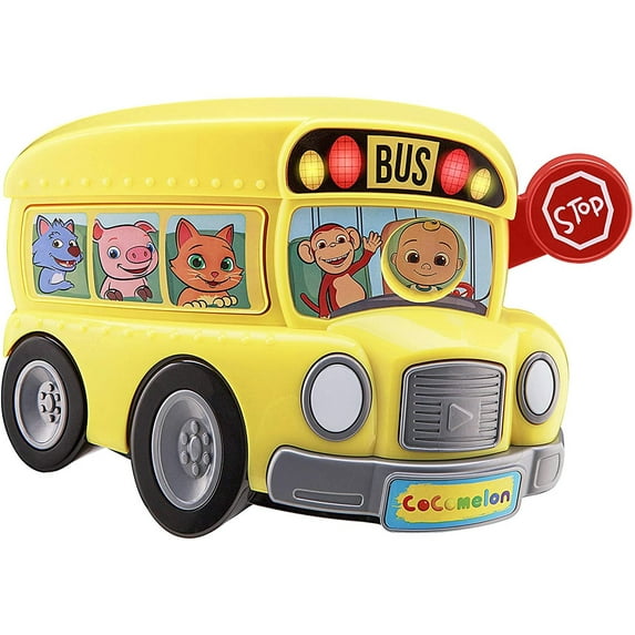 Cocomelon Toy Bus for Kids, Built-in Music and Sound Effects, Musical Toy For Toddlers
