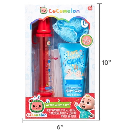 Cocomelon Water Whistle 6 Piece Bath Set