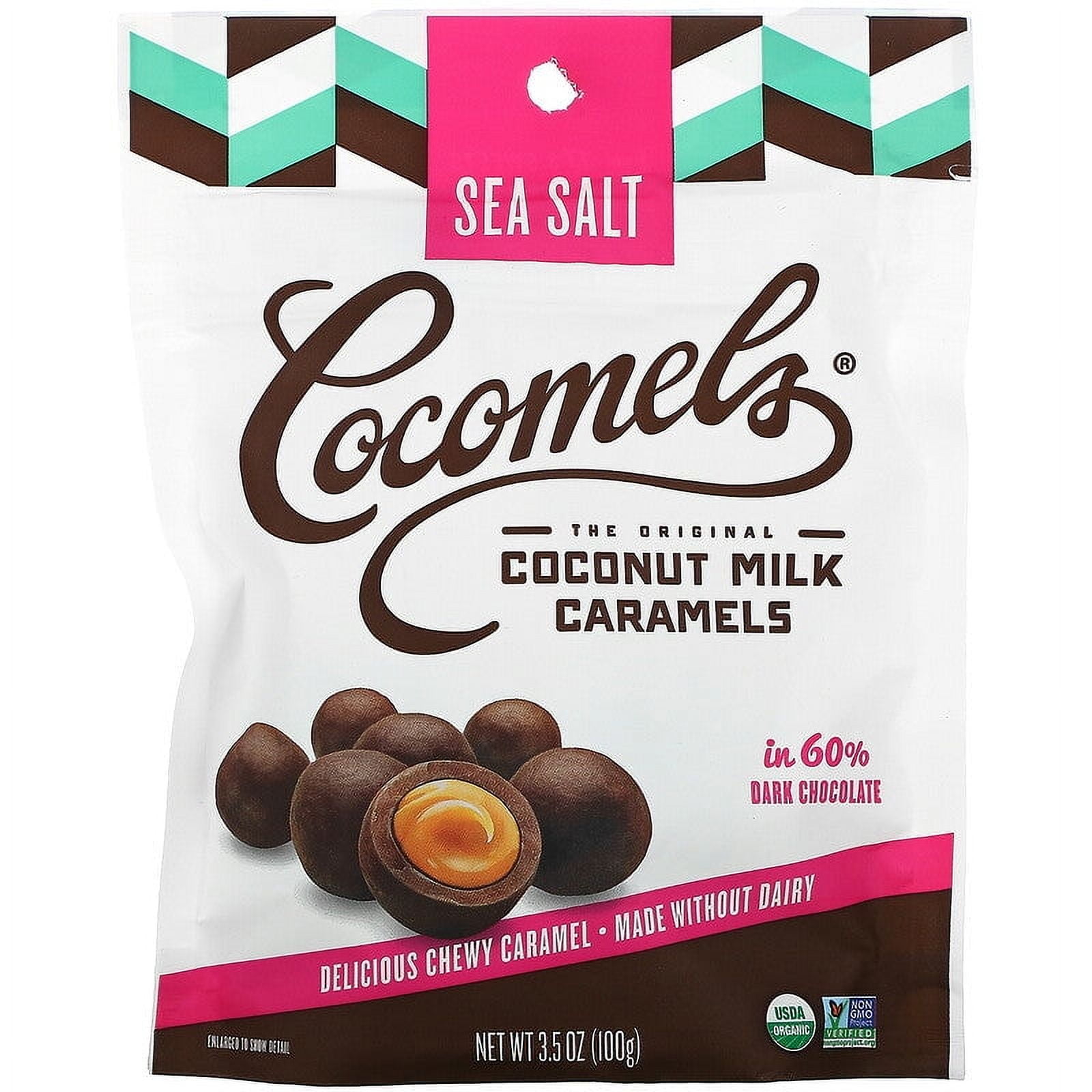 Cocomels, Coconut Milk Caramels, Bites, Sea Salt, 3.5 oz | Pack of 6