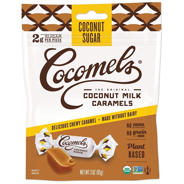 Coconut Milk Caramels With Coconut Sugar, Organic Candy, Dairy