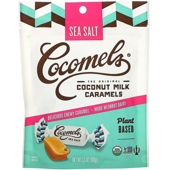 Cocomels, Organic, Coconut Milk Caramels, Sea Salt, 3.5 oz