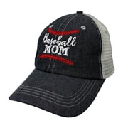 Cocomo Soul Embroidered Baseball Heart Baseball Love Baseball Mom Mesh Trucker Style Hat Cap