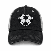 Cocomo Soul Embroidered Soccer Heart Mesh Trucker Style Hat Cap Soccer Mom Gift Mothers Day