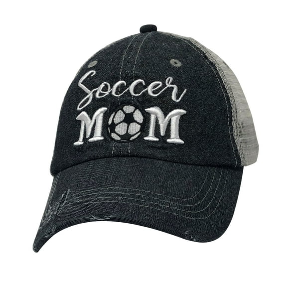 Cocomo Soul Embroidered Soccer Mom Mesh Trucker Style Hat Cap Soccer Mom Gift Mothers Day