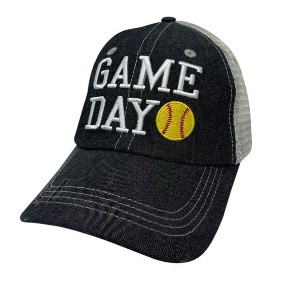 Cocomo Soul Game Day Softball Mom Embroidered Mesh Trucker Style Hat Cap Softball MOM Gift Mothers Day