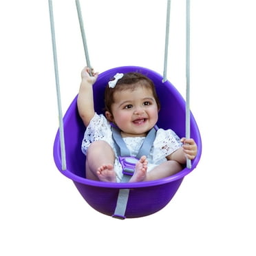 Coconut Baby Swing, Toddler Swing, Baby First Swing, Easy Installation, Ages 9 Months and up, Purple