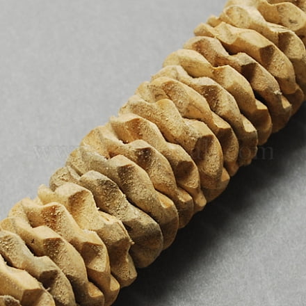 Coconut Beads Strands Carve Natural Flower Wheat about 25mm in diameter 2~4mm thick hole: 2mm 120pcs/strand 15.5 inch