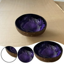 Coconut Bowls Decorative Bowl For Keys For Entryway Table Candy Bowl Decorative Bowls For Home Decor Coconut Storage Bowl For Candy Keys/ Coconut Shell Bowl Purple