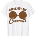 thumbnail image 1 of Coconut Bra Adult Check Out My Coconuts Shell Bra Girl Funny T-Shirt, 1 of 2