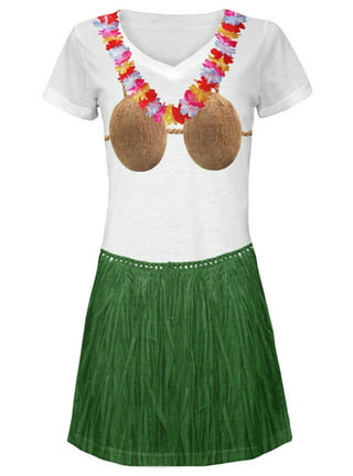 Coconut Bra Grass Skirt
