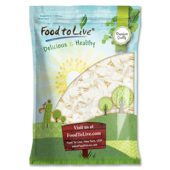 Coconut Chips, 3 Pounds Unsweetened Flakes, Unsulfured, Raw by Food to Live