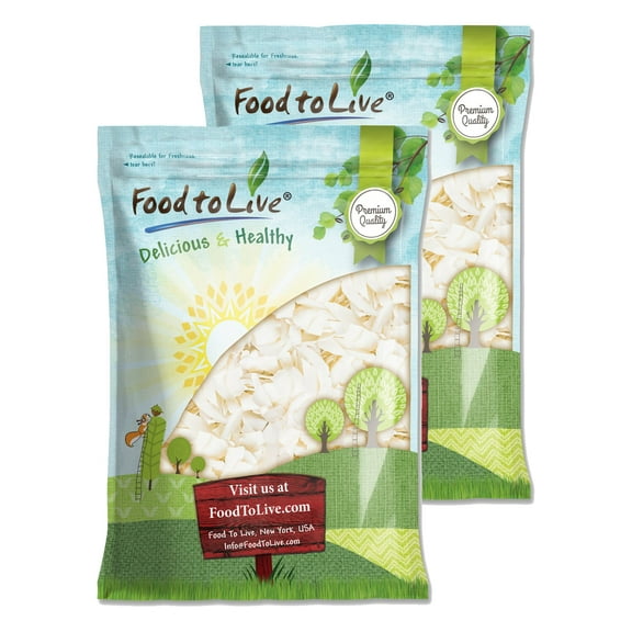 Coconut Chips, 6 Pounds – Unsweetened Flakes, Unsulfured, Raw – by Food to Live