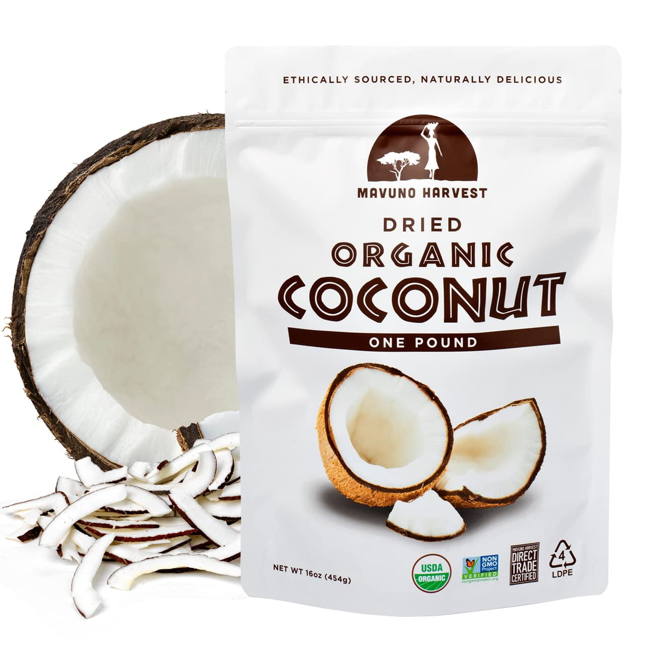 Coconut Chips Dried Fruit Snack Unsweetened Organic Dried Coconut
