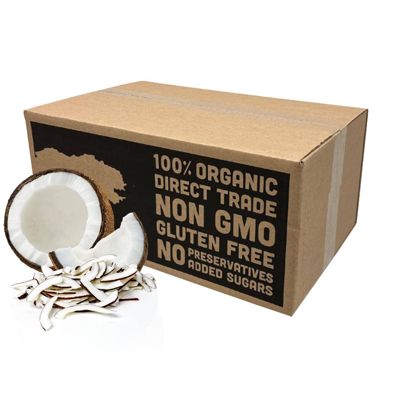 Coconut Chips Dried Fruit Snack Unsweetened Organic Dried Coconut