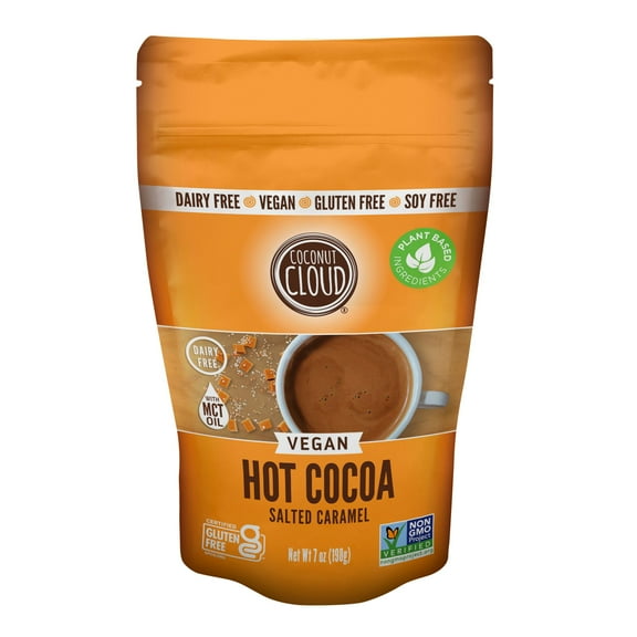 Coconut Cloud Salted Caramel Hot Cocoa Mix, Vegan, Dairy Free, Non GMO, 7 oz