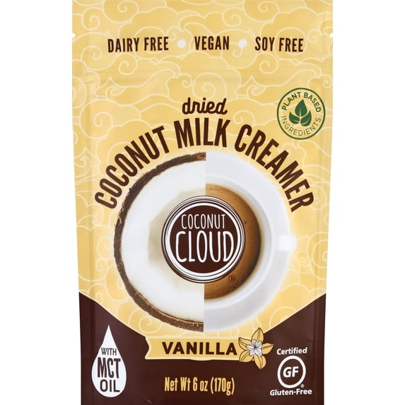 COCONUT CLOUD: Creamer Powdered Nondairy Coconut Vanilla, 6 oz