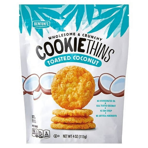 Coconut Cookie Thins, 4 oz- Pack of 5