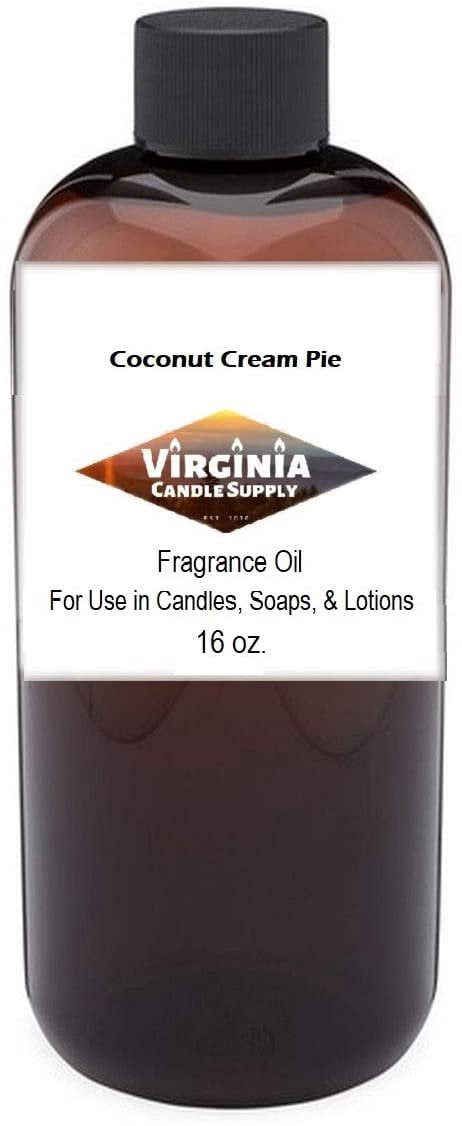 Coconut Cream Pie 16 oz Bottle for Candle Making, Soap Making, Tart Making, Room Sprays, Lotions, Car Fresheners, Slime, Bath Bombs, Warmers