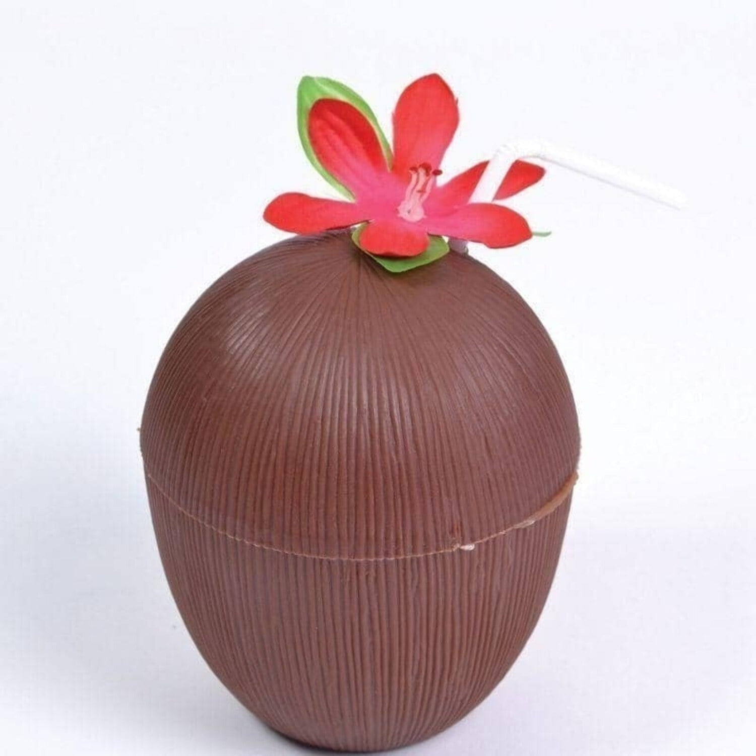 Coconut Cup Flower + Straw Costume Costume Accessory Coconut Cup Flower + Straw Costume Costume Accessory