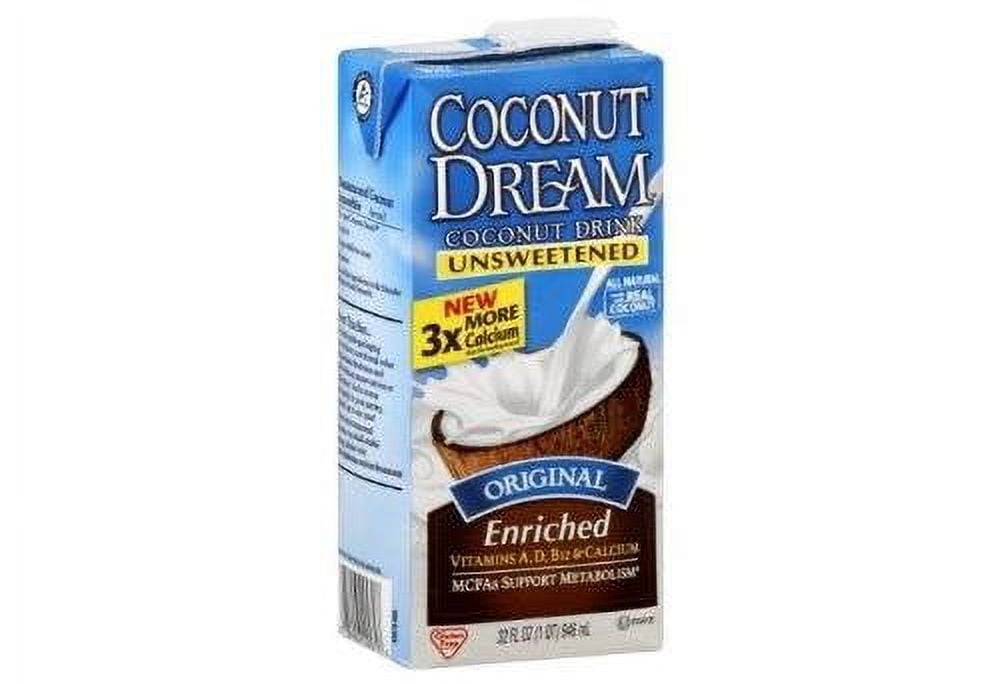 Coconut Dream Organic Unsweetened Coconut Drink, 32 Ounce 6 Pack