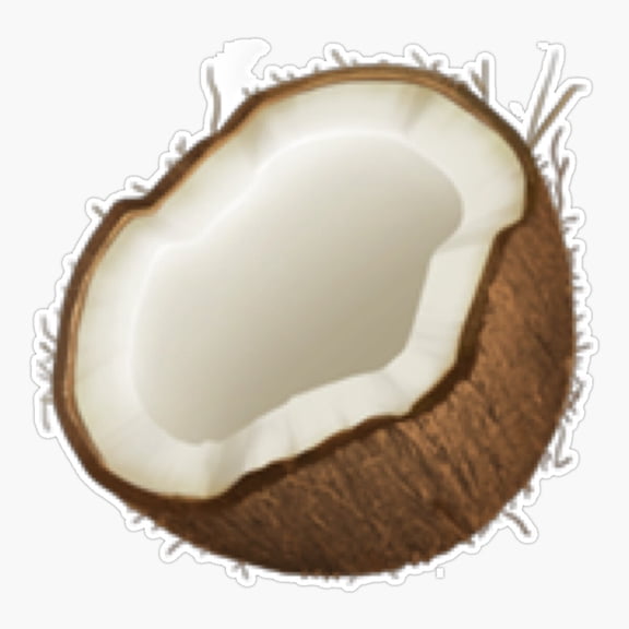 Coconut Emoji Er, Phone Decal Water Bottle Stickers Car Decals, Funny Birthday Gift