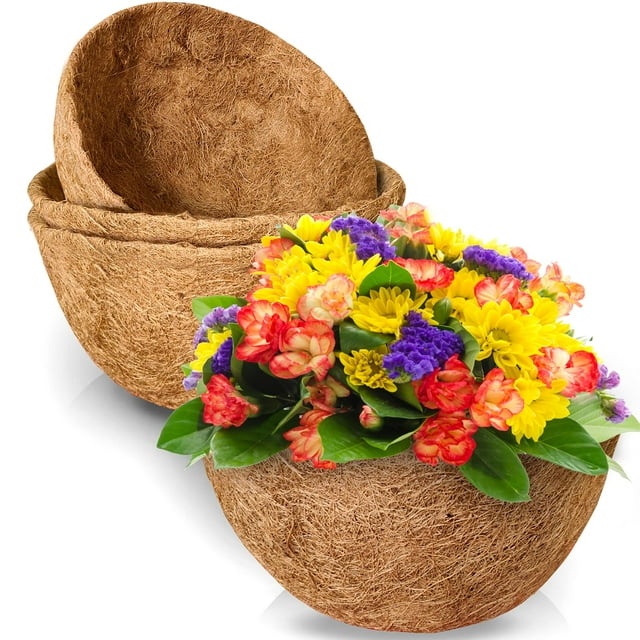 Coconut Fiber Flower Pot, Coco Coir Liners for Hanging Baskets