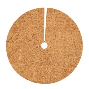 Coconut Fiber Mulch Ring Tree Plant Protector Mat,Natural Coco Coir Tree Protection Ring Plant Pot Soil Cover, Tree Rings Disc Plant Cover for Indoor Outdoor Plants, Landscaping