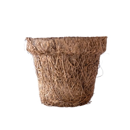 Coconut Fiber Plant Seedling Pots - Round - 24 Pack - 2.5 In. Rim x 2 In. Tall - Sustainable, Biodegradable Garden Seed Starting - Coco Coir Planters