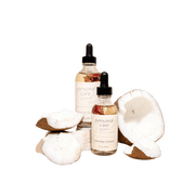 Coconut Flavored Intimate Body Oil for Women   Natural Edible Aromatherapy Moisturizing Oil with Organic Ingredients   Hydrating & Scented Skin Care Oil 2 oz
