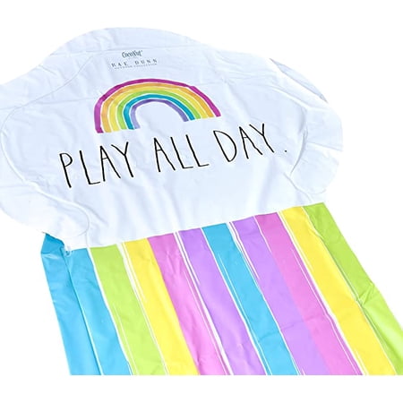 Coconut Float 16ft Rainbow Slide and Ride Splash Pad with Sprinkler