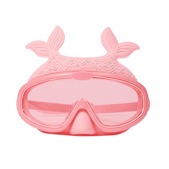 Coconut Grove Co Character Swim Mask Pearl the Mermaid Kids Anti-Fog Swim Goggles with Adjustable Silicone Strap