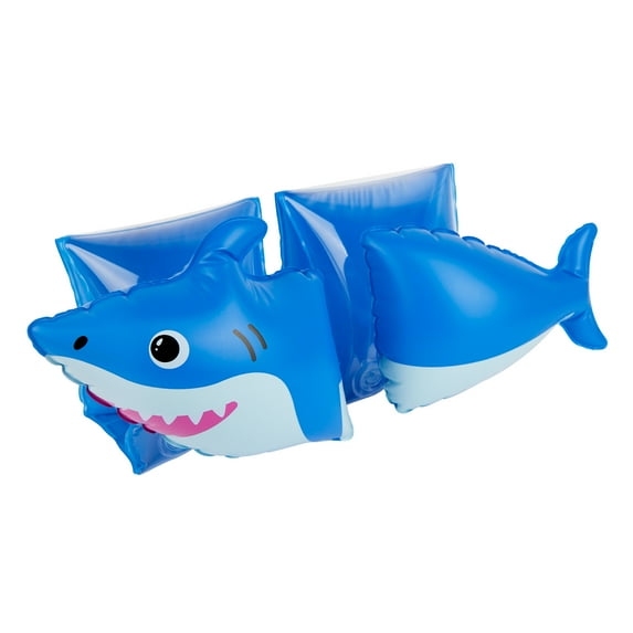 Coconut Grove by Sunnylife -Kids, Boys Inflatable Swim Arm Bands Finn the Shark,Blue-Age 3-6 Years - Pool & Float Toy