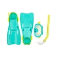 thumbnail image 1 of Coconut Grove by Sunnylife- Kids, Unisex Swim Snorkeling Set Octopus, Green- Goggles, Snorkel, Flippers & Carry Bag Included, 1 of 7
