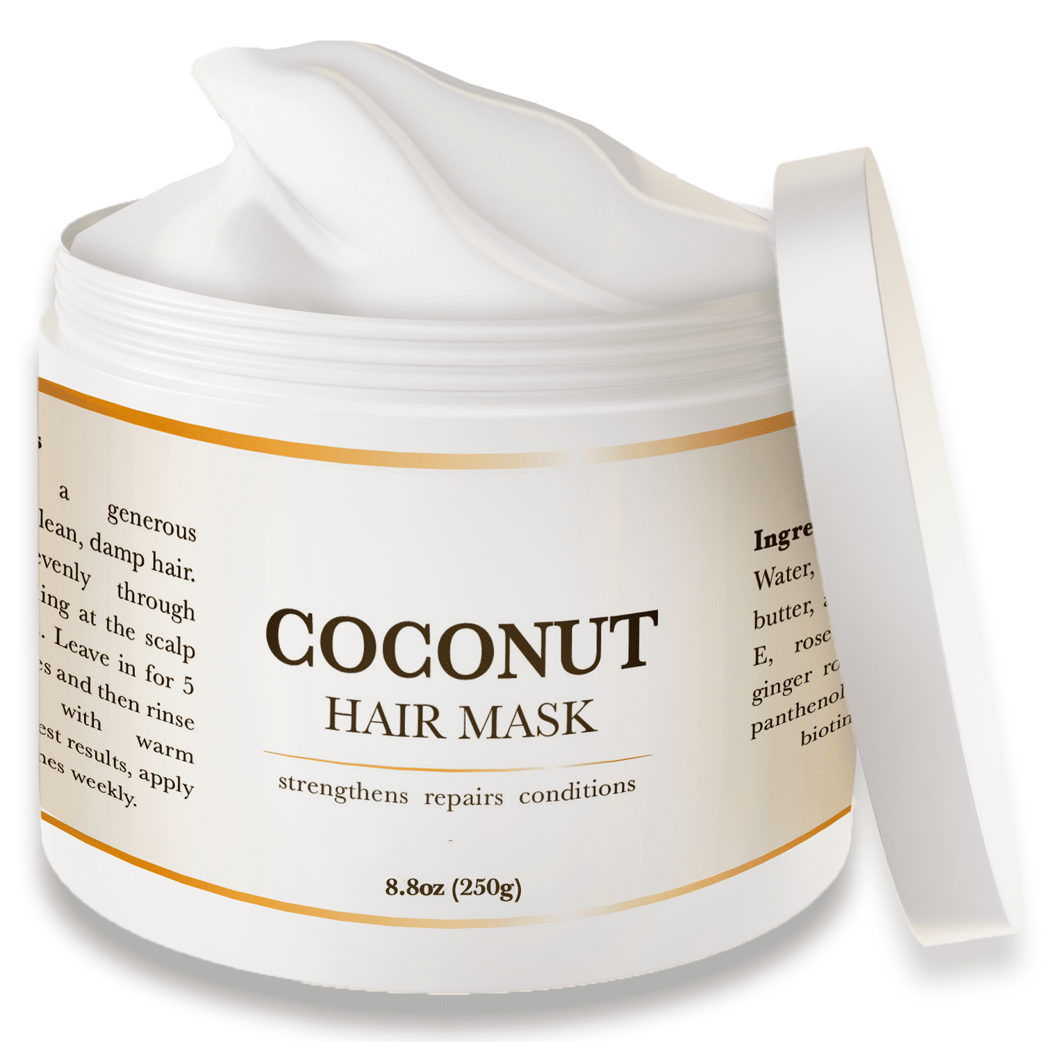 Coconut Hair MaskDeep Conditioning Treatment, Coconut Cream Hair Mask
