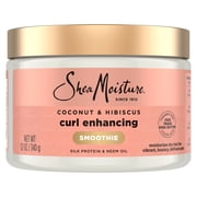 SheaMoisture Smoothie Curl Enhancing Hair Cream Coconut & Hibiscus, 12 oz