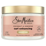 SheaMoisture Smoothie Curl Enhancing Hair Cream Coconut & Hibiscus, 12 oz