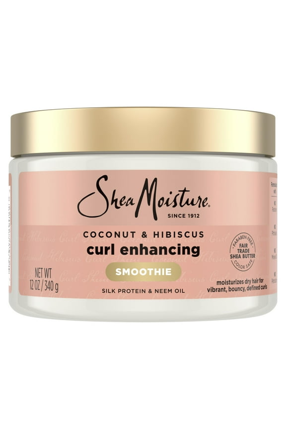Smoothie Curl Enhancing Hair Cream Coconut & Hibiscus, 12 oz