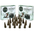 thumbnail image 1 of Coconut Incense Cones - Total 20 Cone Incense - Dual Pack of 10 Insence Cones - Incense Cones Scented - Cone Incense Scents - Insense Cones - Incent Cone, 1 of 10